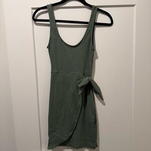 Zara Green Wrap Mini Dress
